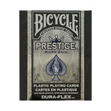 Bicycle Prestige Rider Back (Plastic) Blue Playing Cards