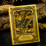 Black Tortoise Black Gold Box Set Playing Cards