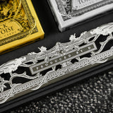 Black Tortoise Black Gold Box Set Playing Cards