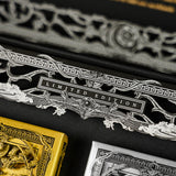 Black Tortoise Black Gold Box Set Playing Cards