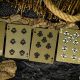 Black Tortoise Black Gold Box Set Playing Cards