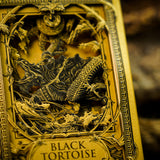 Black Tortoise Black Gold Box Set Playing Cards
