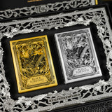 Black Tortoise Black Gold Box Set Playing Cards