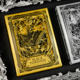 Black Tortoise Black Gold Box Set Playing Cards