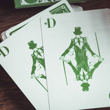 Smoke and Mirrors v8 Green Deluxe Playing Cards
