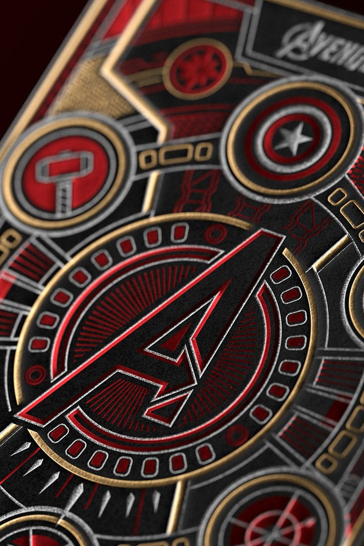 FREE Avengers Red Playing Cards (Imperfect)