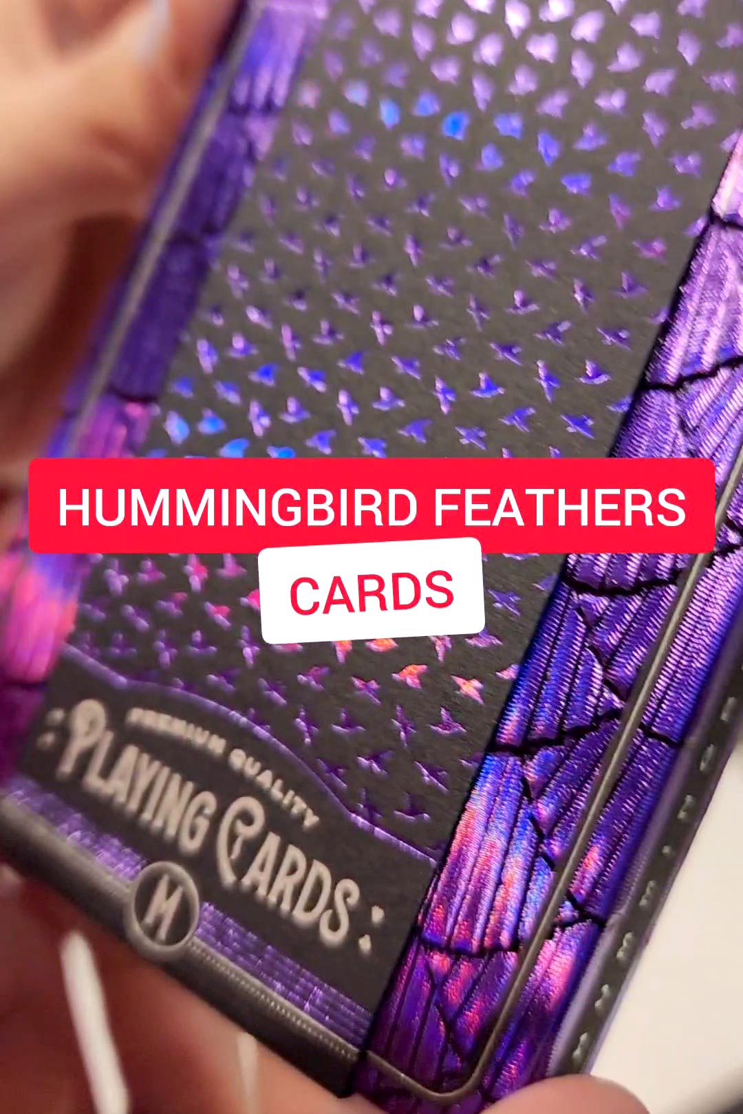 Hummingbird Feathers Playing Cards!