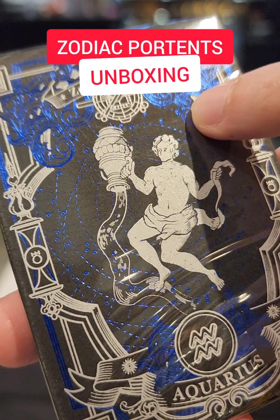 Zodiac Portents Aquarius Playing Cards!