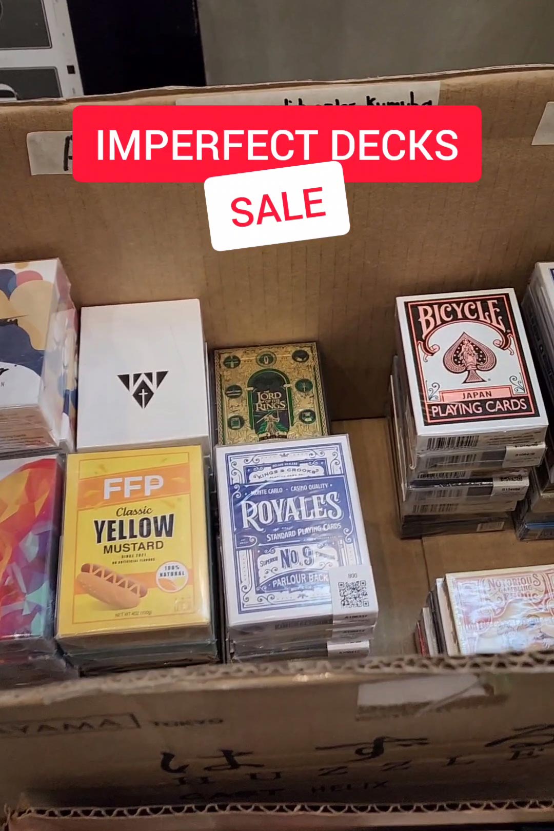 What happens to opened decks?