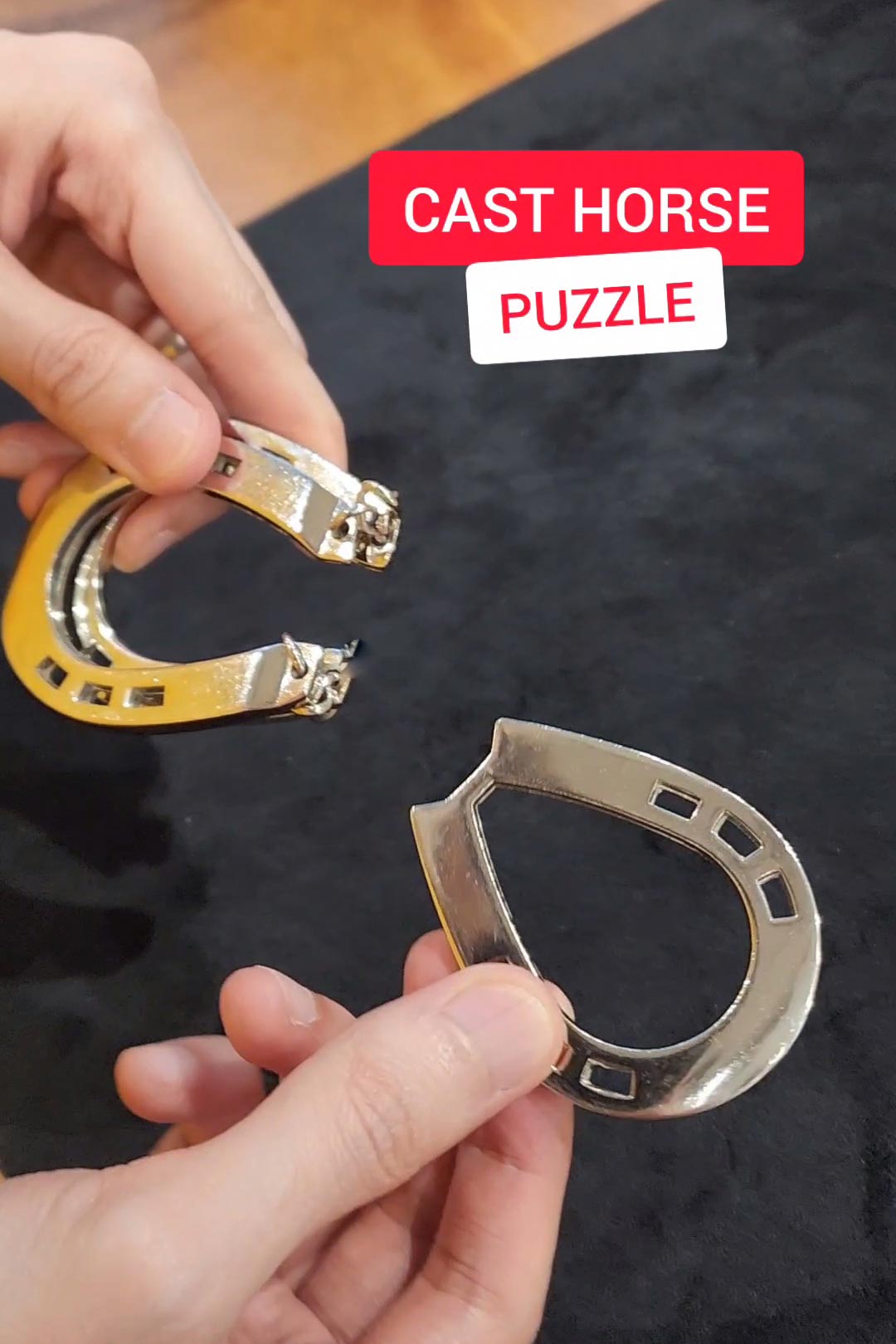 How to Solve the Cast Horse by Hanayama RunIt Decks