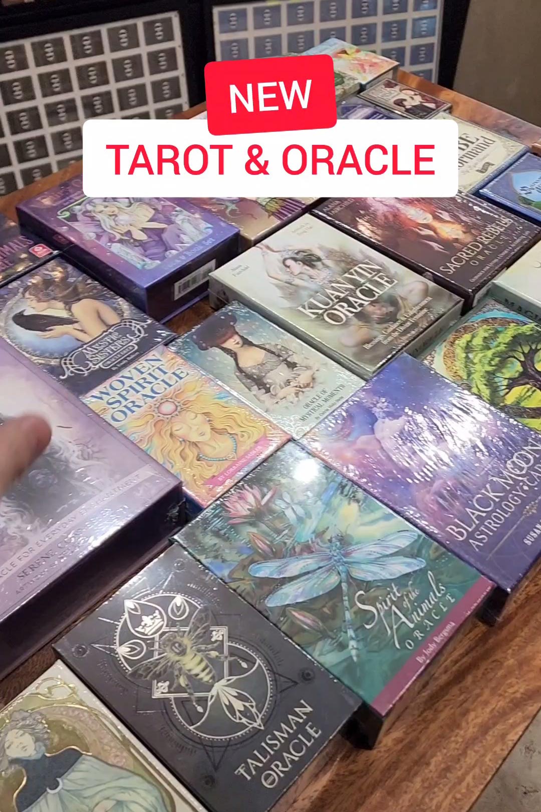 Another batch of new and restocked tarot, oracle, and lenormand decks!