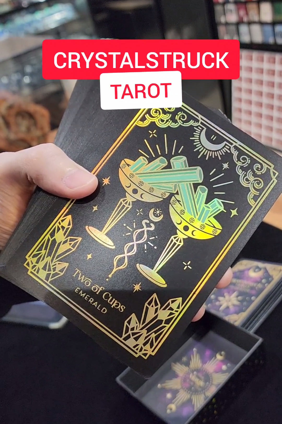Crystalstruck Tarot Cards by Moonstruck Crystals
