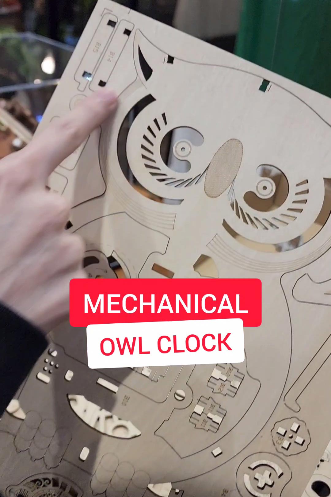 Mechanical Owl Clock DIY Puzzle Kit