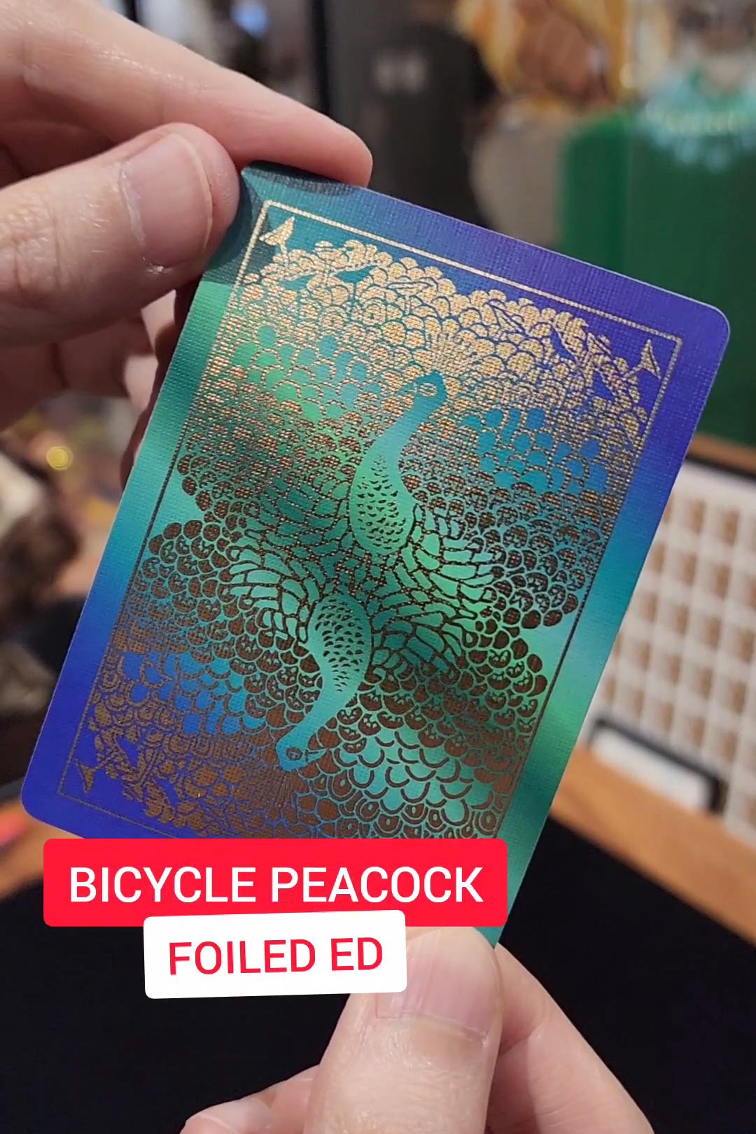 Unboxing the Bicycle Peacock Playing Cards with Cold Foil
