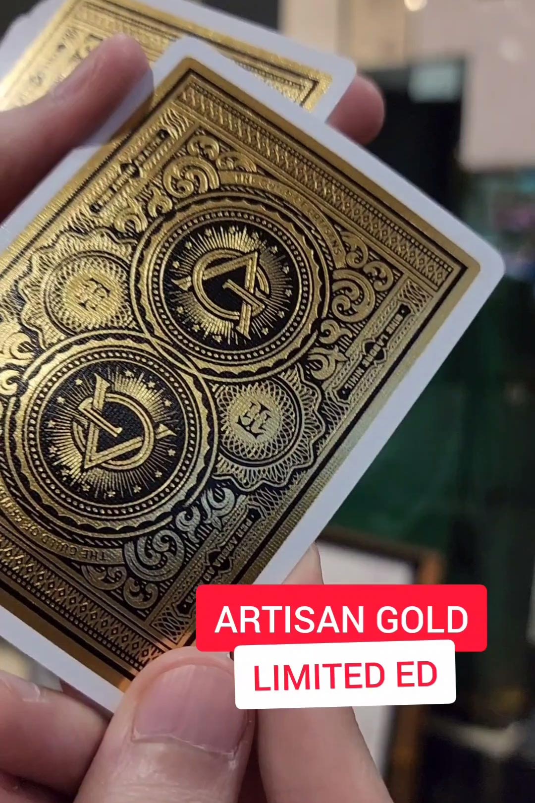 Unboxing Artisans Gold Playing Cards