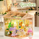 Super Creator Blooming Tea Garden DIY Miniature House