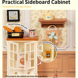 Super Creator Warm Dining Room DIY Miniature House Puzzle Kit