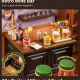 Super Creator Leisurely Cheers Bar DIY Miniature House