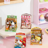 Super Creator Sanrio Pompompurin's Lucky Cafe DIY Miniature House