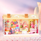 Super Creator Sanrio My Melody's Bubble Bathroom DIY Miniature House