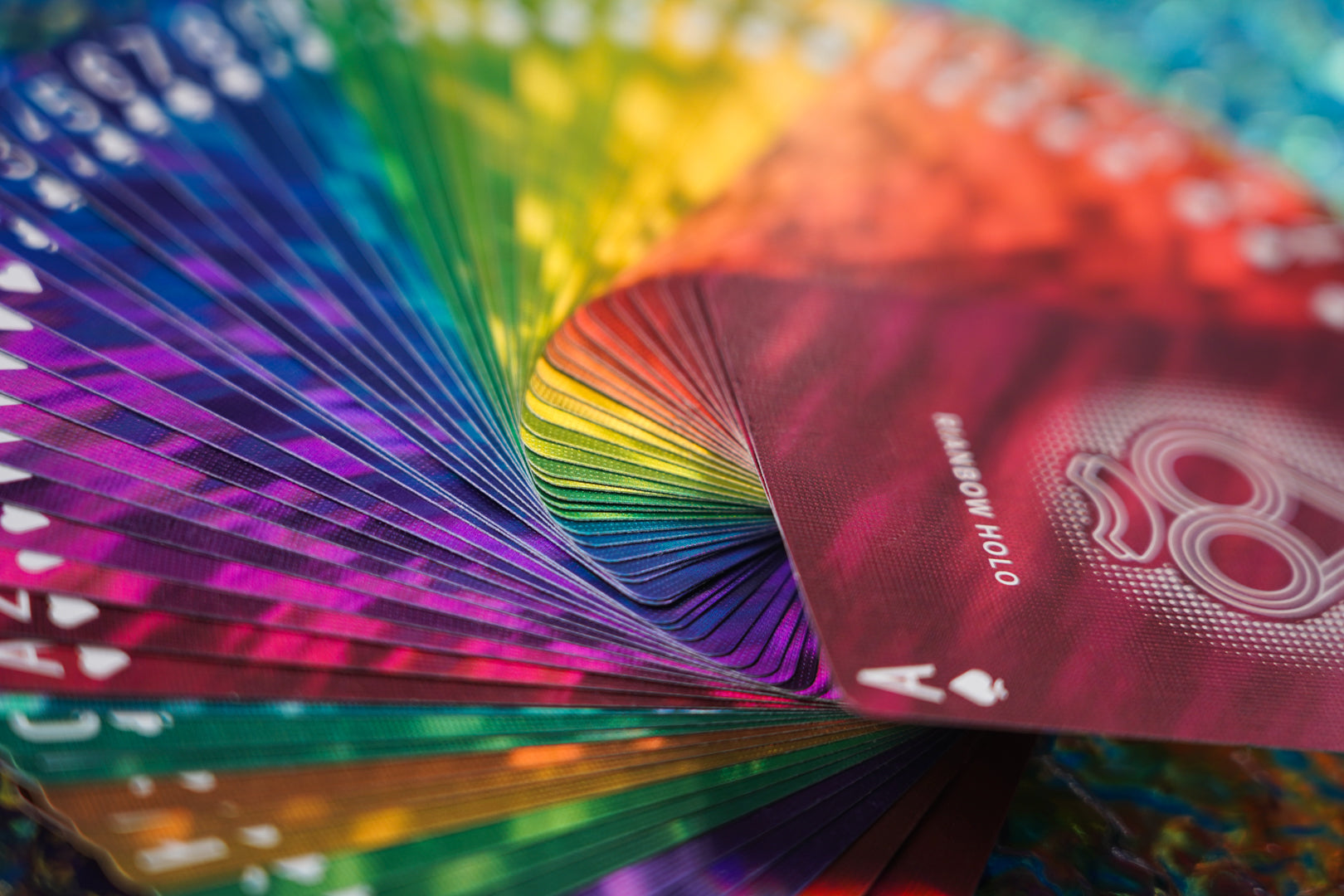 Rainbow Holographic Playing Cards RunIt Decks Rainbow Holographic Playing Cards RunIt Decks