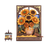Golden Sunflower DIY Puzzle Kit