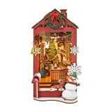 Christmas Indoor Scene Book Nook DIY Puzzle Kit