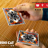 Sushi Cat Foil and Gilded Playing Cards