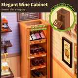 Super Creator Leisurely Cheers Bar DIY Miniature House