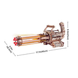 Rotating Barrel Machine Gun DIY Mechanical Puzzle