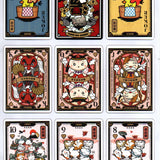 Onsen Neko Foil and Gilded Playing Cards