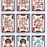 Onsen Neko Foil and Gilded Playing Cards