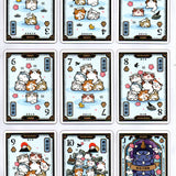 Onsen Neko Foil and Gilded Playing Cards
