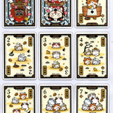 Onsen Neko Foil and Gilded Playing Cards