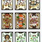 Onsen Neko Foil and Gilded Playing Cards