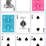 [OPENED] Bicycle Colored Rider Back Turquoise Playing Cards