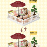 Super Creator Sunny Break Terrace DIY Miniature House Expansion Pack