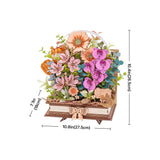 Wooden Blooming Book DIY Puzzle Kit
