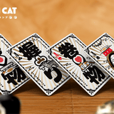 Sushi Cat Foil and Gilded Playing Cards