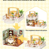 Super Creator Sunny Break Terrace DIY Miniature House Expansion Pack
