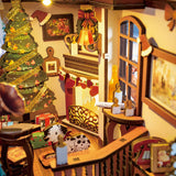 Christmas Indoor Scene Book Nook DIY Puzzle Kit