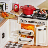 Happy Meals Kitchen DIY Miniature House Puzzle Kit