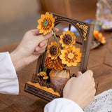 Golden Sunflower DIY Puzzle Kit