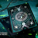 Cernunnos Forest Starry Night Gilded Playing Cards