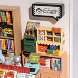 Super Creator Fascinating Book Store DIY Miniature House