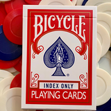 Bicycle Index Only Red Gilded Playing Cards