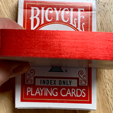 Bicycle Index Only Red Gilded Playing Cards