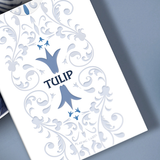 Tulip White Playing Cards
