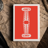 Jerry's Nugget Monotone Atomic Red (Marked) Playing Cards
