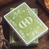 Smoke and Mirrors v8 Green Playing Cards